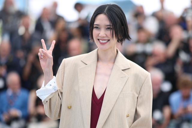 Japanese actress Tao Okamoto poses during a photocall of the film "Soudain" (All of a Sudden) at the 79th edition of the Cannes Film Festival in Cannes, southern France on May 16, 2026. (Photo by Valery HACHE / AFP)