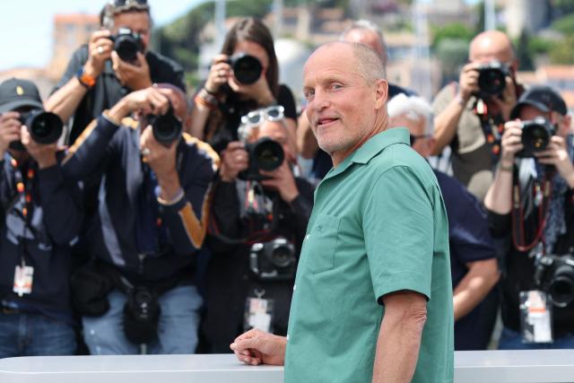 US actor Woody Harrelson poses during a photocall of the film "Full Phil" at the 79th edition of the Cannes Film Festival in Cannes, southern France on May 16, 2026. (Photo by Sameer AL-DOUMY / AFP)