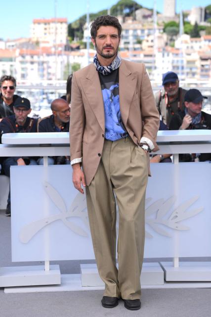 French-Canadian actor Niels Schneider poses during a photocall of the film "Si tu penses bien" at the 79th edition of the Cannes Film Festival in Cannes, southern France on May 16, 2026. (Photo by Olivier CHASSIGNOLE / AFP)