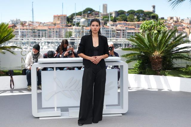 Costa Rican actress Daniela Marin Navarro poses during a photocall of the film "Siempre Soy Tu Animal Materno" (Forever Your Maternal Animal) at the 79th edition of the Cannes Film Festival in Cannes, southern France on May 16, 2026. (Photo by Sameer AL-DOUMY / AFP)