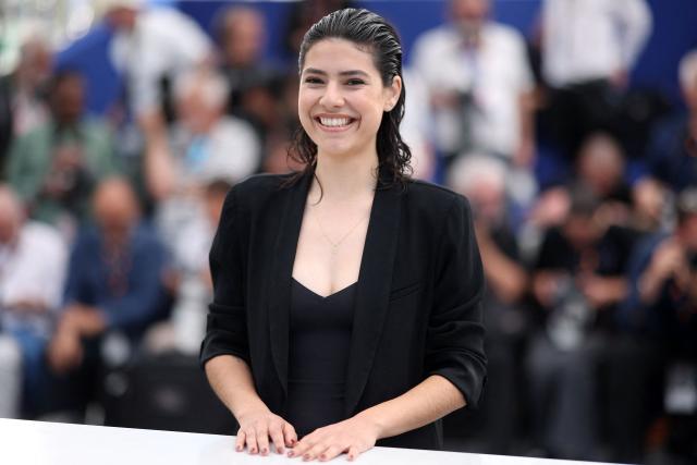 Costa Rican actress Daniela Marin Navarro poses during a photocall of the film "Siempre Soy Tu Animal Materno" (Forever Your Maternal Animal) at the 79th edition of the Cannes Film Festival in Cannes, southern France on May 16, 2026. (Photo by Valery HACHE / AFP)