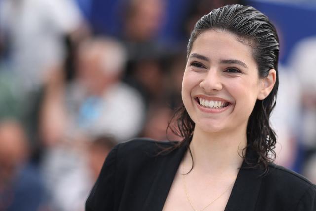 Costa Rican actress Daniela Marin Navarro poses during a photocall of the film "Siempre Soy Tu Animal Materno" (Forever Your Maternal Animal) at the 79th edition of the Cannes Film Festival in Cannes, southern France on May 16, 2026. (Photo by Valery HACHE / AFP)