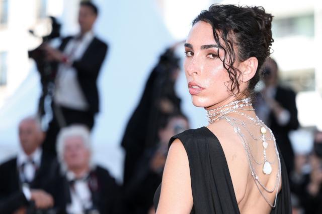 French actress Raya Martigny arrives for the screening of the film "Les Matins merveilleux" at the 79th edition of the Cannes Film Festival in Cannes, southern France on May 16, 2026. (Photo by Sameer AL-DOUMY / AFP)