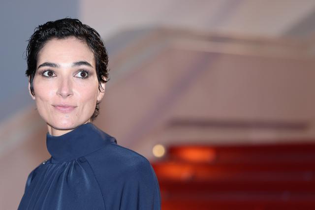 Spanish screenwriter Isabel Pena leaves after the screening of the film "El ser querido" (The Beloved) at the 79th edition of the Cannes Film Festival in Cannes, southern France on May 16, 2026. (Photo by Sameer AL-DOUMY / AFP)