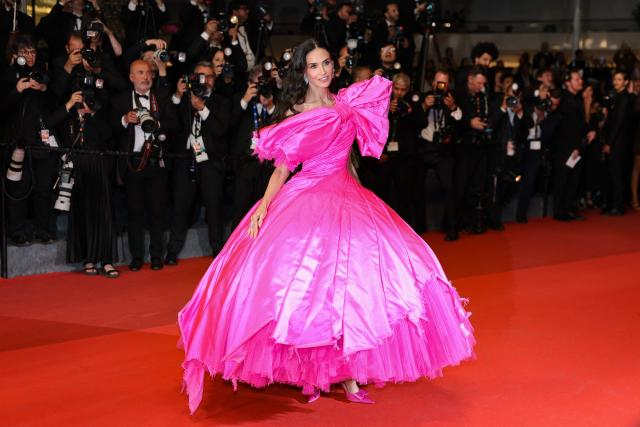 Member of the jury US actress and producer Demi Moore arrives for the screening of the film "Paper Tiger" at the 79th edition of the Cannes Film Festival in Cannes, southern France on May 16, 2026. (Photo by Thibaud MORITZ / AFP)