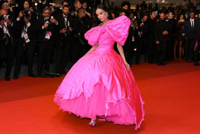 Member of the jury US actress and producer Demi Moore arrives for the screening of the film "Paper Tiger" at the 79th edition of the Cannes Film Festival in Cannes, southern France on May 16, 2026. (Photo by Thibaud MORITZ / AFP)