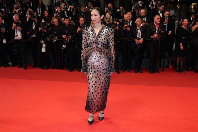 Chinese director Chloe Zhao arrives for the screening of the film "Paper Tiger" at the 79th edition of the Cannes Film Festival in Cannes, southern France on May 16, 2026. (Photo by Thibaud MORITZ / AFP)
