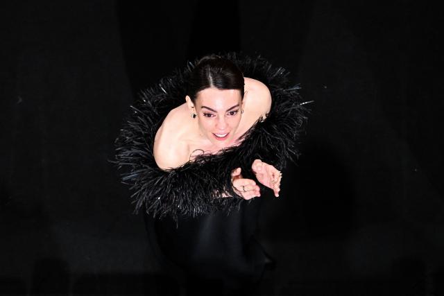 Spanish actress Victoria Luengo acknowledges the audience after the screening of the film "El ser querido" (The Beloved) at the 79th edition of the Cannes Film Festival in Cannes, southern France on May 16, 2026. (Photo by Antonin THUILLIER / AFP)