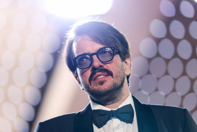 Brazilian producer Rodrigo Teixeira leaves after the screening of the film "Paper Tiger" at the 79th edition of the Cannes Film Festival in Cannes, southern France on May 16, 2026. (Photo by Sameer AL-DOUMY / AFP)