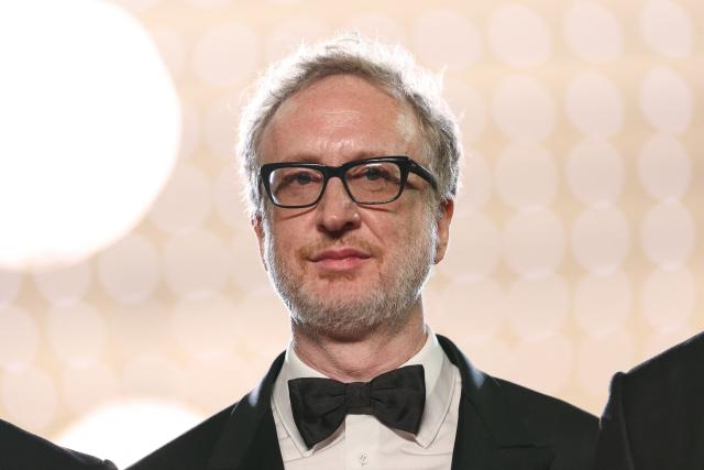 US director James Gray leaves after the screening of the film "Paper Tiger" at the 79th edition of the Cannes Film Festival in Cannes, southern France on May 16, 2026. (Photo by Sameer AL-DOUMY / AFP)