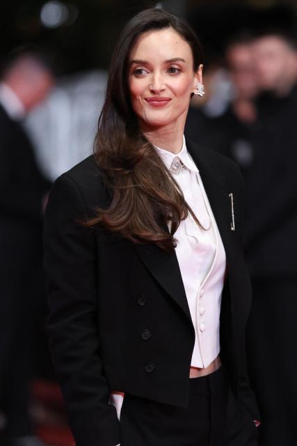 Canadian actress Charlotte Le Bon arrives for the screening of the film "Full Phil" at the 79th edition of the Cannes Film Festival in Cannes, southern France on May 16, 2026. (Photo by Thibaud MORITZ / AFP)