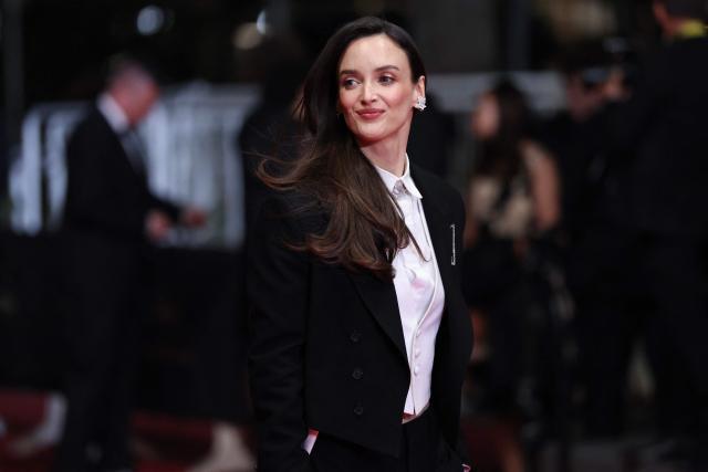 Canadian actress Charlotte Le Bon arrives for the screening of the film "Full Phil" at the 79th edition of the Cannes Film Festival in Cannes, southern France on May 16, 2026. (Photo by Thibaud MORITZ / AFP)