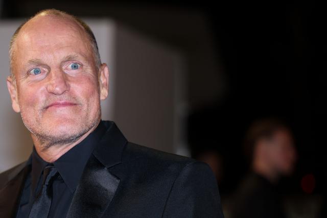 US actor Woody Harrelson arrives for the screening of the film "Full Phil" at the 79th edition of the Cannes Film Festival in Cannes, southern France on May 16, 2026. (Photo by Sameer AL-DOUMY / AFP)
