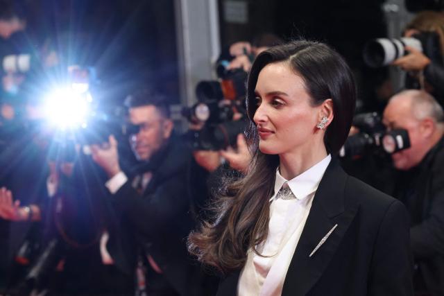Canadian actress Charlotte Le Bon arrives for the screening of the film "Full Phil" at the 79th edition of the Cannes Film Festival in Cannes, southern France on May 16, 2026. (Photo by Thibaud MORITZ / AFP)