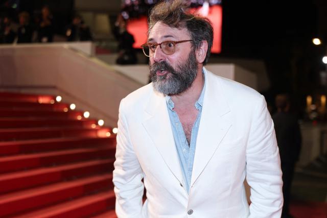 French director and screenwriter Quentin Dupieux arrives for the screening of the film "Full Phil" at the 79th edition of the Cannes Film Festival in Cannes, southern France on May 16, 2026. (Photo by Sameer AL-DOUMY / AFP)