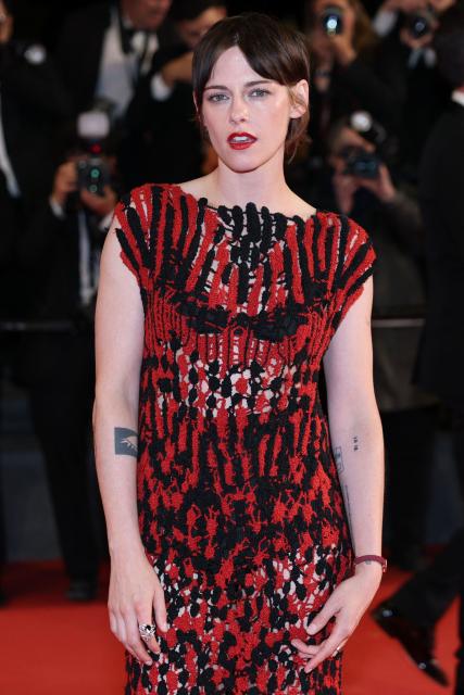 US actress Kristen Stewart arrives for the screening of the film "Full Phil" at the 79th edition of the Cannes Film Festival in Cannes, southern France on May 16, 2026. (Photo by Thibaud MORITZ / AFP)