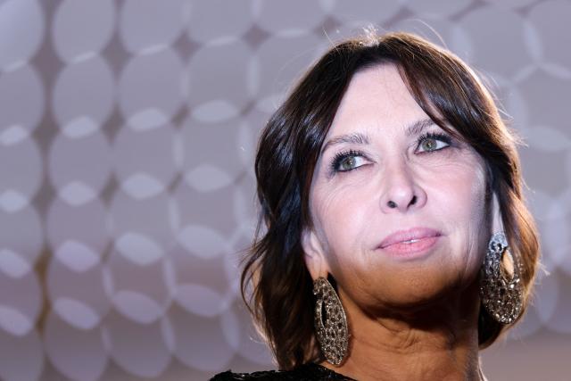 US producer Raffaella Leone leaves after the screening of the film "Paper Tiger" at the 79th edition of the Cannes Film Festival in Cannes, southern France on May 16, 2026. (Photo by Sameer AL-DOUMY / AFP)