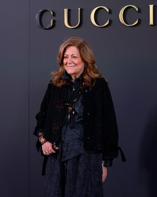 US fashion director Fern Mallis attends the Gucci Cruise 2027 collection fashion show at Times Square in New York on May 16, 2026. (Photo by Leonardo MUNOZ / AFP)