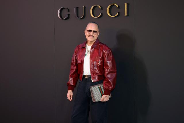 US fashion designer Willy Chavarria attends the Gucci Cruise 2027 collection fashion show at Times Square in New York on May 16, 2026. (Photo by Leonardo MUNOZ / AFP)