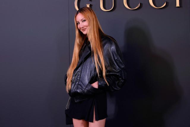 US costume designer Miyako Bellizzi attends the Gucci Cruise 2027 collection fashion show at Times Square in New York on May 16, 2026. (Photo by Leonardo MUNOZ / AFP)