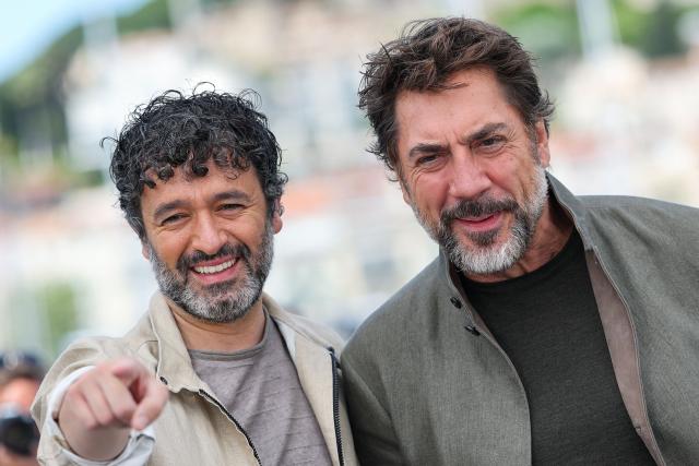 Spanish film director Rodrigo Sorogoyen (L) and Spanish actor Javier Bardem pose during a photocall of the film "El ser querido" (The Beloved) at the 79th edition of the Cannes Film Festival in Cannes, southern France on May 17, 2026. (Photo by Thibaud MORITZ / AFP)