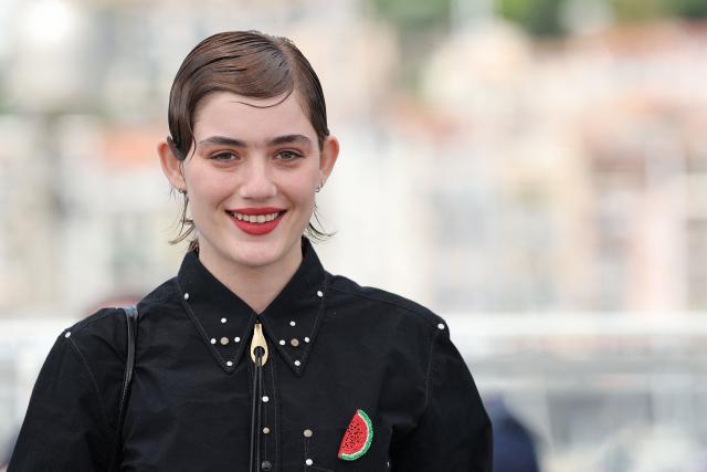 German actress Naomi Cosma poses during a photocall of the film "I'll Be Gone in June" at the 79th edition of the Cannes Film Festival in Cannes, southern France on May 17, 2026. (Photo by Thibaud MORITZ / AFP)