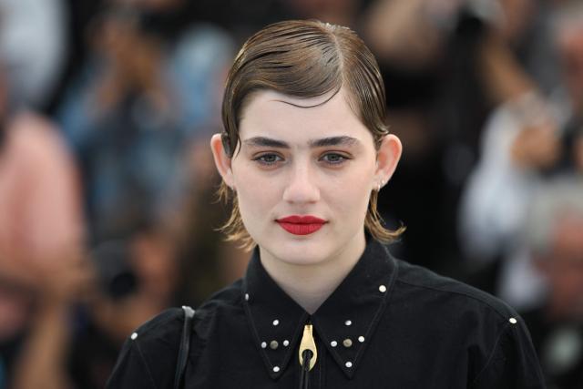 German actress Naomi Cosma poses during a photocall of the film "I'll Be Gone in June" at the 79th edition of the Cannes Film Festival in Cannes, southern France on May 17, 2026. (Photo by Olivier CHASSIGNOLE / AFP)