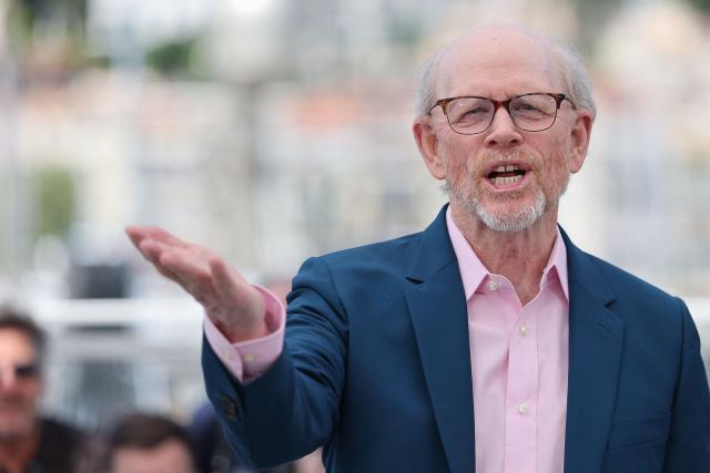 US director and producer Ron Howard poses during a photocall of the film "Avedon" at the 79th edition of the Cannes Film Festival in Cannes, southern France on May 17, 2026. (Photo by Thibaud MORITZ / AFP)