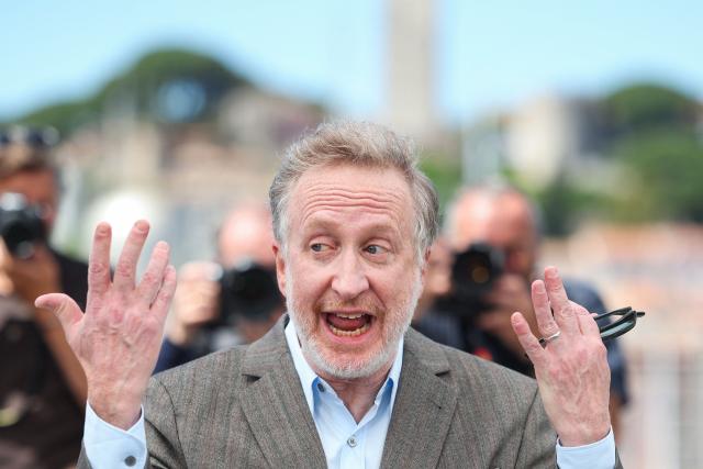 US director and screenwriter James Gray poses during a photocall of the film "Paper Tiger" at the 79th edition of the Cannes Film Festival in Cannes, southern France on May 17, 2026. (Photo by Valery HACHE / AFP)