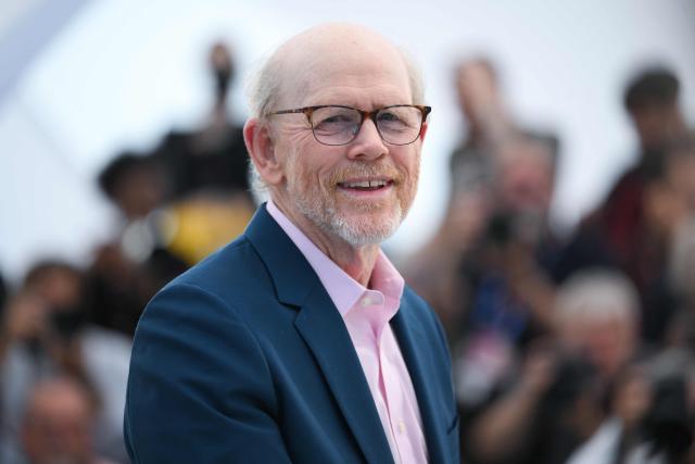 US director and producer Ron Howard poses during a photocall of the film "Avedon" at the 79th edition of the Cannes Film Festival in Cannes, southern France on May 17, 2026. (Photo by Olivier CHASSIGNOLE / AFP)