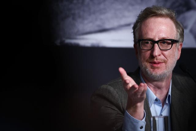 US director James Gray attends a press conference for the film "Paper Tiger" at the 79th edition of the Cannes Film Festival in Cannes, southern France on May 17, 2026. (Photo by Ian LANGSDON / AFP)