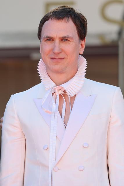 German actor Lars Eidinger arrives for the screening of the film "Moulin" at the 79th edition of the Cannes Film Festival in Cannes, southern France on May 17, 2026. (Photo by Thibaud MORITZ / AFP)