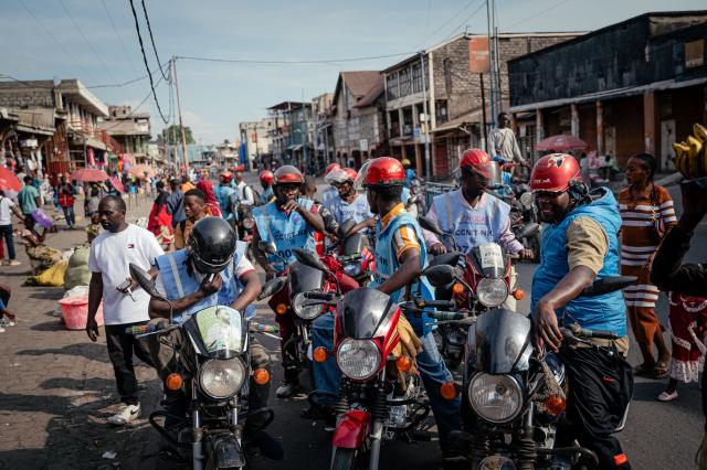Motorcycle taxi drivers gather as they wait for passengers at the Birere Market near the Petite Barriere in Goma on May 17, 2026. A first case of Ebola virus infection has been reported in Goma, a major city in eastern Democratic Republic of Congo controlled by the M23 armed group, with the WHO declaring an international health alert on May 17, 2026.
According to figures released Saturday by the African Unions health agency (Africa CDC), 88 deaths likely caused by the virus have been recorded, out of 336 suspected cases. One death has been reported in neighboring Uganda. As the epicenter of the outbreak is located in a hard-to-reach area, few samples have been tested in laboratories and the figures are based largely on suspected cases. (Photo by Jospin Mwisha / AFP)