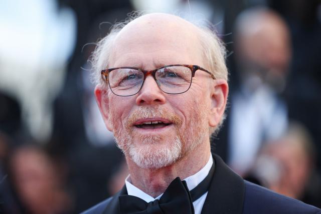 US director and producer Ron Howard arrives for the screening of the film "Avedon" at the 79th edition of the Cannes Film Festival in Cannes, southern France on May 17, 2026. (Photo by Valery HACHE / AFP)