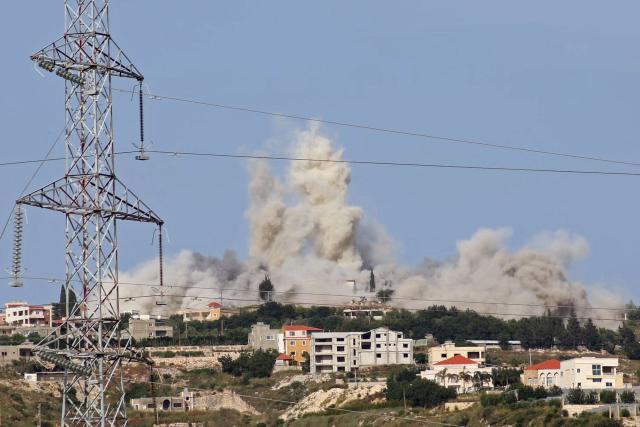 Smoke rises from the site of an Israeli airstrike that targeted the southern Lebanese village of Tourzai on May 17, 2026. Israel launched a massive series of airstrikes on southern Lebanon on May 17, despite an extension of the truce between the two countries. Israel says it is targeting Hezbollah but the strikes were preceded by an evacuation warning covering nine villages. And the continuing bombardment has only increased scepticism about the truce among the many thousands of Lebanese driven from their homes in the south. (Photo by Kawnat HAJU / AFP)