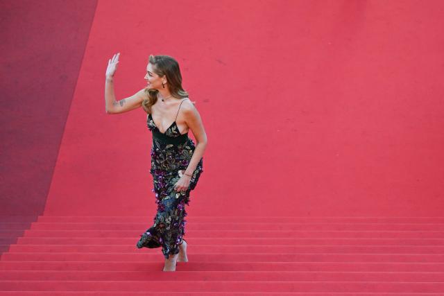 Italian influencer Chiara Ferragni arrives for the screening of the film "Garance" (Another Day) at the 79th edition of the Cannes Film Festival in Cannes, southern France on May 17, 2026. (Photo by Antonin THUILLIER / AFP)