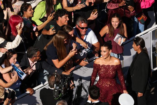 French actress Adele Exarchopoulos arrives for the screening of the film "Garance" (Another Day) at the 79th edition of the Cannes Film Festival in Cannes, southern France on May 17, 2026. (Photo by Sameer AL-DOUMY / AFP)