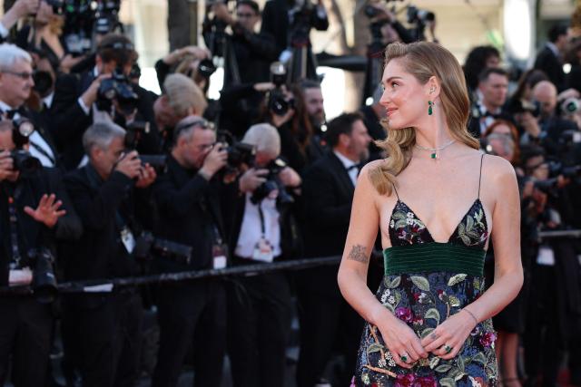 Italian influencer Chiara Ferragni arrives for the screening of the film "Garance" (Another Day) at the 79th edition of the Cannes Film Festival in Cannes, southern France on May 17, 2026. (Photo by Thibaud MORITZ / AFP)