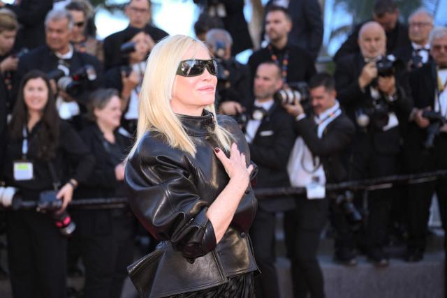 French actress Emmanuelle Beart arrives for the screening of the film "Garance" (Another Day) at the 79th edition of the Cannes Film Festival in Cannes, southern France on May 17, 2026. (Photo by Olivier CHASSIGNOLE / AFP)