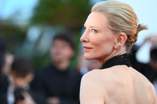 US-Australian actress and producer Cate Blanchett arrives for the screening of the film "Garance" (Another Day) at the 79th edition of the Cannes Film Festival in Cannes, southern France on May 17, 2026. (Photo by Olivier CHASSIGNOLE / AFP)