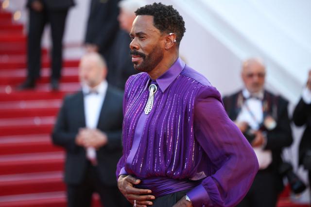 US actor Colman Domingo arrives for the screening of the film "Garance" (Another Day) at the 79th edition of the Cannes Film Festival in Cannes, southern France on May 17, 2026. (Photo by Valery HACHE / AFP)