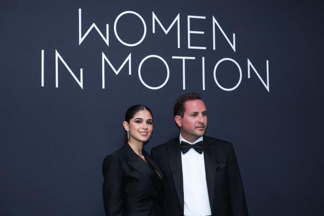 Illy Hammou- Ahabchane and Laurent Kayem attend the 2026 Kering Women in Motion Awards on the sidelines of of the 79th edition of the Cannes Film Festival in Cannes, southern France, on May 17, 2026. (Photo by Sameer AL-DOUMY / AFP)