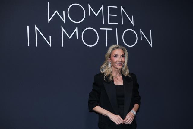 President of Golden Globes LLC Helen Hoehne attends the 2026 Kering Women in Motion Awards on the sidelines of of the 79th edition of the Cannes Film Festival in Cannes, southern France, on May 17, 2026. (Photo by Sameer AL-DOUMY / AFP)