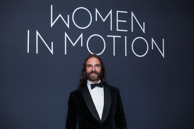 French hair stylist John Nollet attends the 2026 Kering Women in Motion Awards on the sidelines of of the 79th edition of the Cannes Film Festival in Cannes, southern France, on May 17, 2026. (Photo by Sameer AL-DOUMY / AFP)