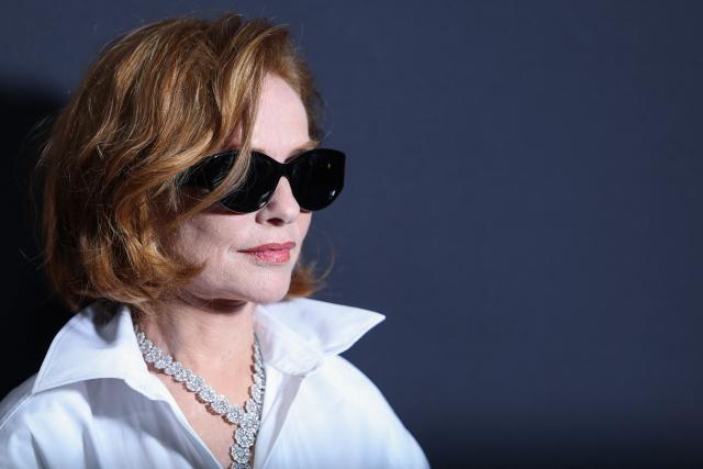 French actress Isabelle Huppert attends the 2026 Kering Women in Motion Awards on the sidelines of of the 79th edition of the Cannes Film Festival in Cannes, southern France, on May 17, 2026. (Photo by Sameer AL-DOUMY / AFP)