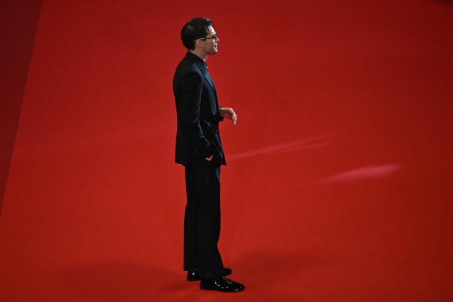French actor Francois Civil poses as he leaves after the screening of the film "Garance" (Another Day) at the 79th edition of the Cannes Film Festival in Cannes, southern France on May 17, 2026. (Photo by Antonin THUILLIER / AFP)