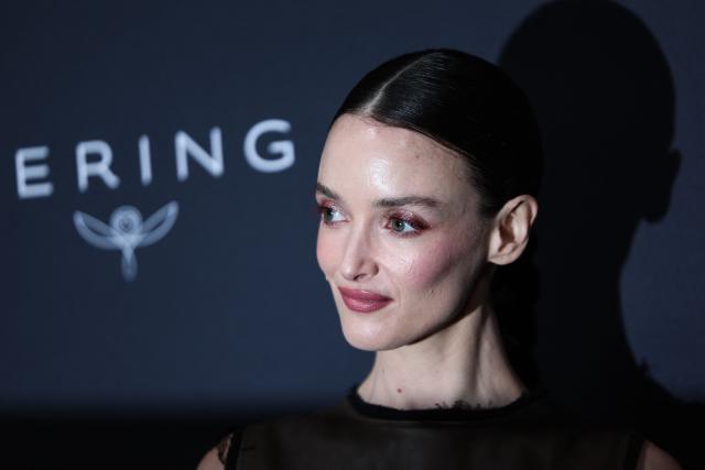 Canadian actress Charlotte Le Bon attends the 2026 Kering Women in Motion Awards on the sidelines of of the 79th edition of the Cannes Film Festival in Cannes, southern France, on May 17, 2026. (Photo by Sameer AL-DOUMY / AFP)
