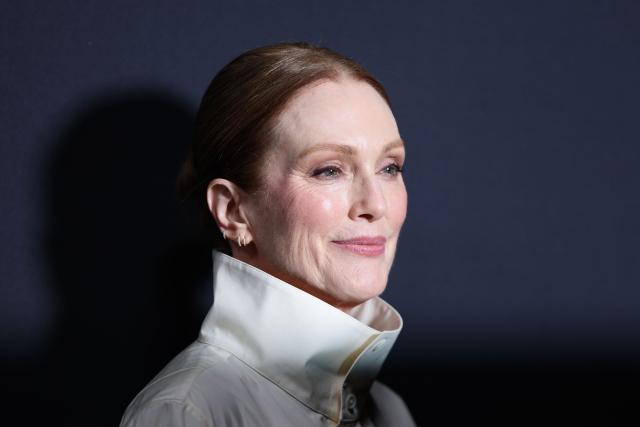 US actress Julianne Moore attends the 2026 Kering Women in Motion Awards on the sidelines of of the 79th edition of the Cannes Film Festival in Cannes, southern France, on May 17, 2026. (Photo by Sameer AL-DOUMY / AFP)