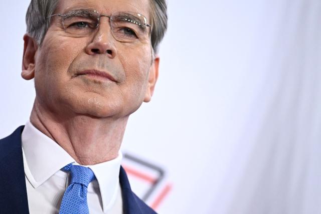 US Secretary of the Treasury Scott Bessent arrives at meeting of G7 Finance Ministers and Central Bank Governors in preparation for the summit of heads of State and government to be held in June 2026 in Evian, in Paris on May 18, 2026. (Photo by JULIEN DE ROSA / AFP)