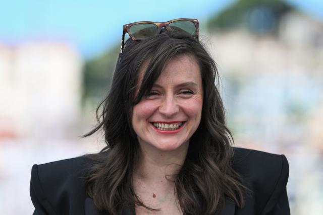 Austrian director Sandra Wollner poses during a photocall of the film "Everytime" at the 79th edition of the Cannes Film Festival in Cannes, southern France on May 18, 2026. (Photo by Olivier CHASSIGNOLE / AFP)